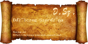 Délczeg Szeréna névjegykártya